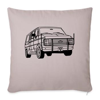 ChevyVan01_1 - Sofakissenbezug 45 x 45 cm - helles Taupe - Vorne