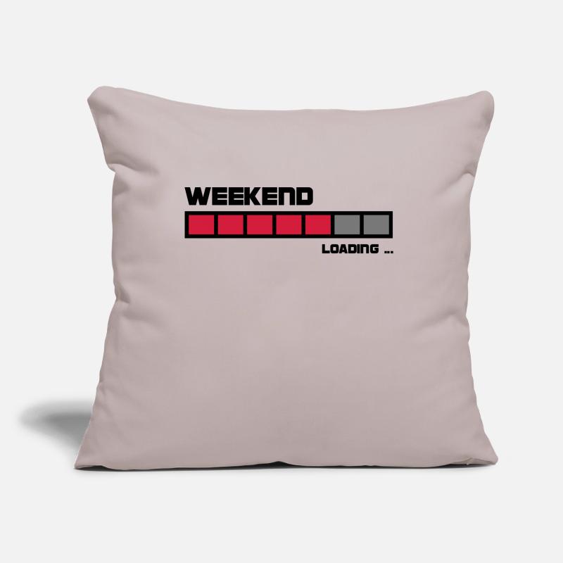 Loading Weekend | Fun t-shirt printing Sofa pillowcase 17,3'' x 17,3'' (45 x 45 cm)