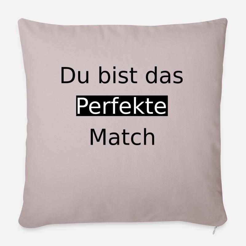 Perfekte Match - Sofakissenbezug 45 x 45 cm - helles Taupe