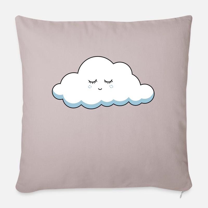 schlafende Wolke - Sofakissenbezug 45 x 45 cm - helles Taupe