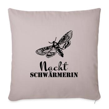 The NIGHT ENTHUSIAST - Sofa pillowcase 17,3'' x 17,3'' (45 x 45 cm) - light taupe - Front