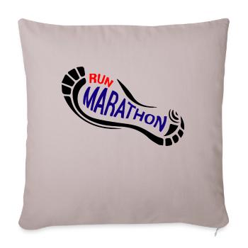 marathon - Sofa pillowcase 17,3'' x 17,3'' (45 x 45 cm) - light taupe - Front