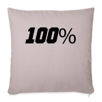 100 - Sofakissenbezug 45 x 45 cm - helles Taupe - Vorne