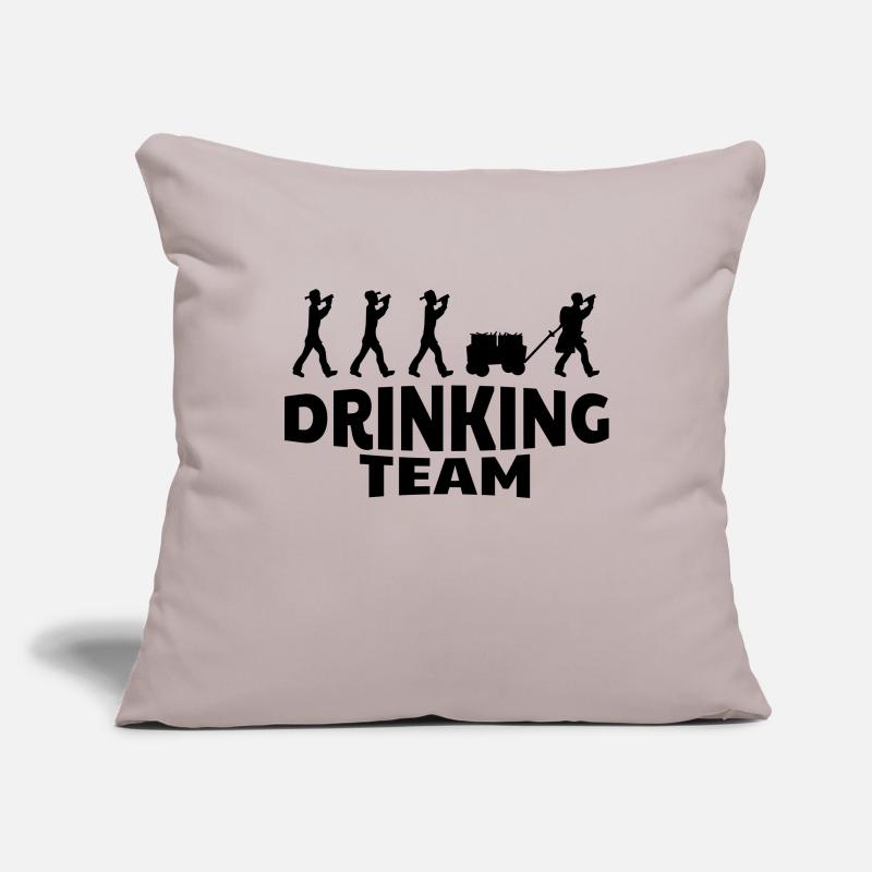 drinking team Sofa pillowcase 17,3'' x 17,3'' (45 x 45 cm)