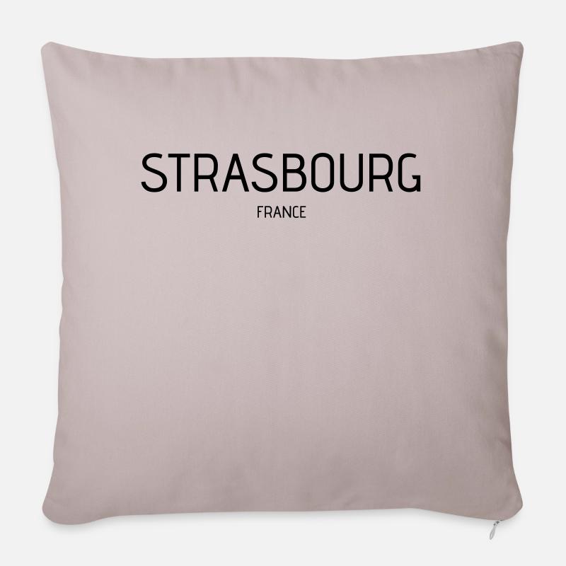 Strasbourg - Sofakissenbezug 45 x 45 cm - helles Taupe