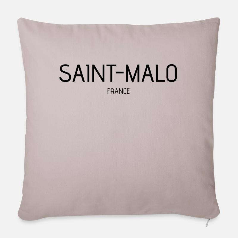 Saint Malo - Housse de coussin décorative 45 x 45 cm - taupe clair