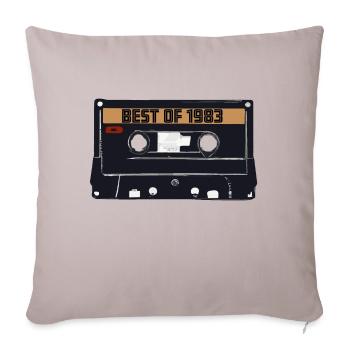Best of 1983 - 40 Birthday Retro Gift Idea - Housse de coussin décorative 45 x 45 cm - taupe clair - Devant