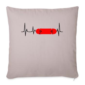 Skateboard SUP Surfing - Sofa pillowcase 17,3'' x 17,3'' (45 x 45 cm) - light taupe - Front