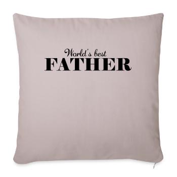 the world's best father - Sofa pillowcase 17,3'' x 17,3'' (45 x 45 cm) - light taupe - Front