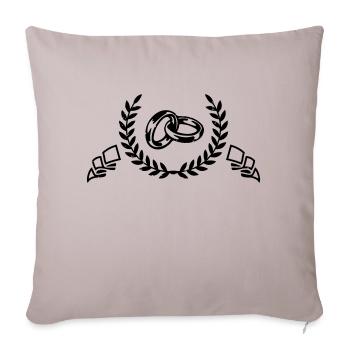 alliances - Housse de coussin décorative 45 x 45 cm - taupe clair - Devant
