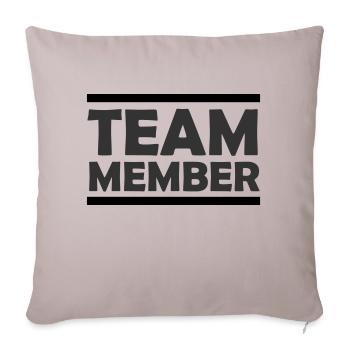 Team Member - Sofa pillowcase 17,3'' x 17,3'' (45 x 45 cm) - light taupe - Front