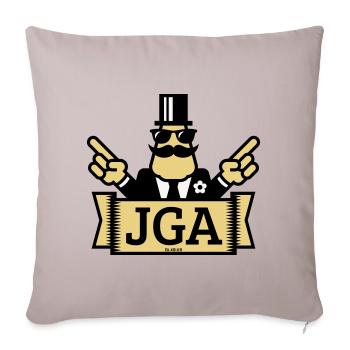 Bachelor Party Hand Show (Bachelor Party / 3C) - Sofa pillowcase 17,3'' x 17,3'' (45 x 45 cm) - light taupe - Front