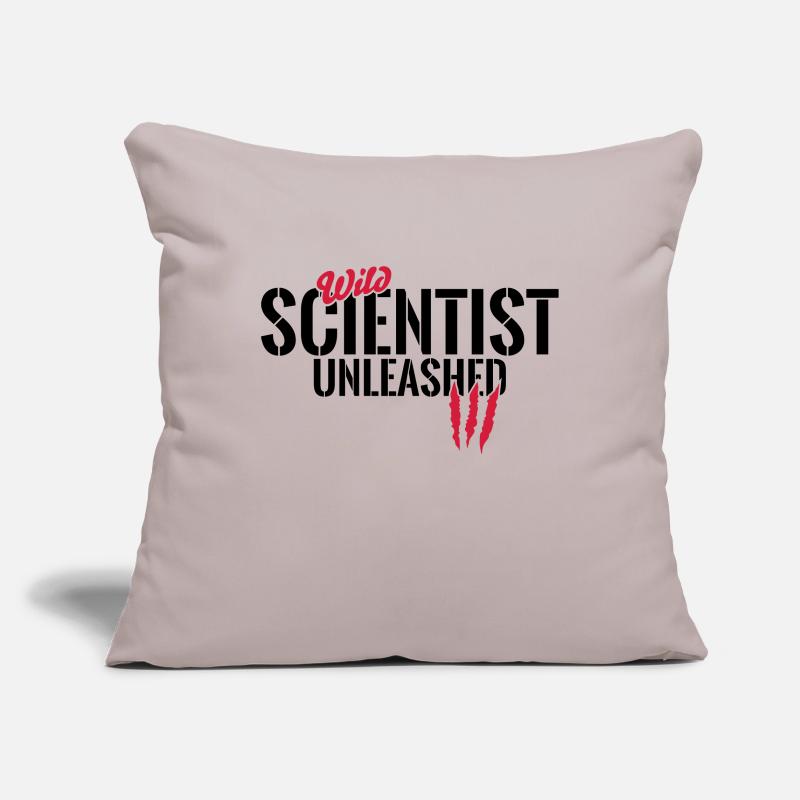 Wild scientists unleashed Sofa pillowcase 17,3'' x 17,3'' (45 x 45 cm)