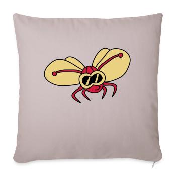 butterfly_pilot_3c - Housse de coussin décorative 45 x 45 cm - taupe clair - Devant