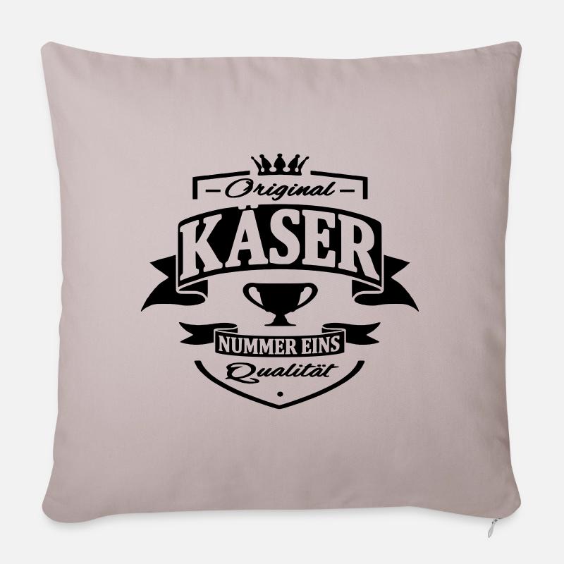 käser - Sofakissenbezug 45 x 45 cm - helles Taupe