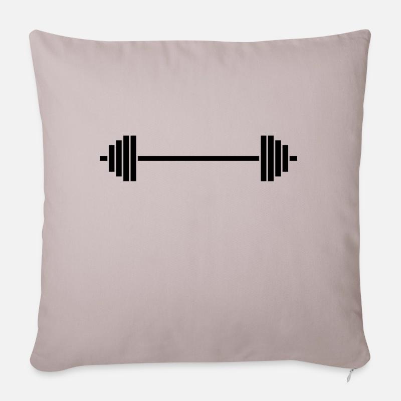 athlète - Housse de coussin décorative 45 x 45 cm - taupe clair