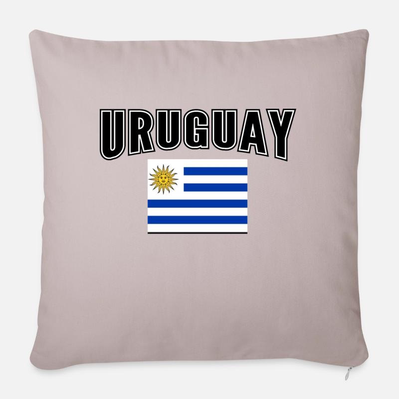 Uruguay - Sofakissenbezug 45 x 45 cm - helles Taupe
