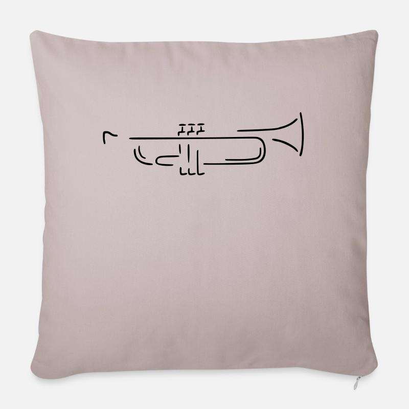 trumpet - Sofakissenbezug 45 x 45 cm - helles Taupe
