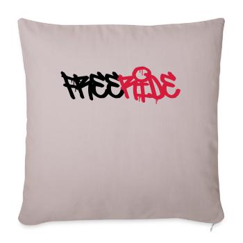 Freeride! - Sofa pillowcase 17,3'' x 17,3'' (45 x 45 cm) - light taupe - Front