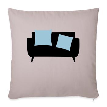 Schlafsofa & Kissen - Sofakissenbezug 45 x 45 cm - helles Taupe - Vorne