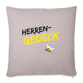 Herrengedeck, the pub classic! - Sofa pillowcase 17,3'' x 17,3'' (45 x 45 cm) - light taupe - Front