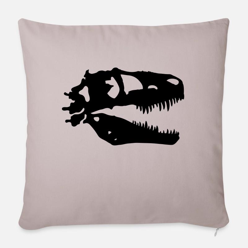 T-rex - Sofakissenbezug 45 x 45 cm - helles Taupe