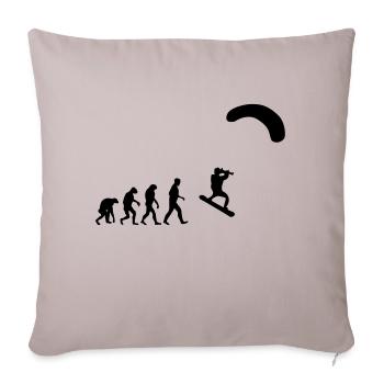 kitesurfer - Sofa pillowcase 17,3'' x 17,3'' (45 x 45 cm) - light taupe - Front