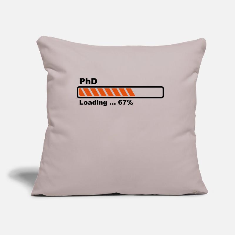 PhD barre loading Housse de coussin décorative 45 x 45 cm