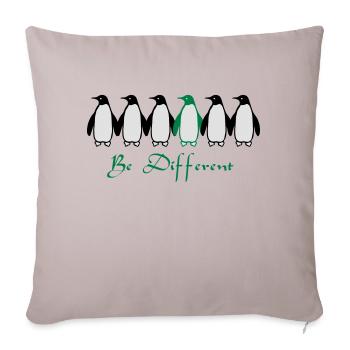 Be Different - Housse de coussin décorative 45 x 45 cm - taupe clair - Devant