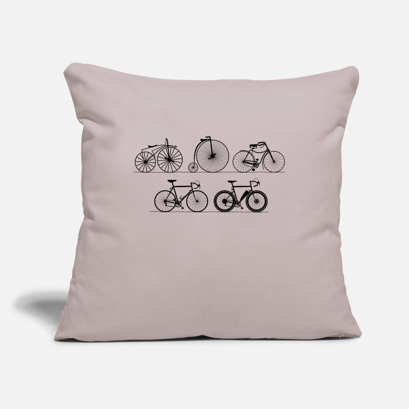 Evolution Bicycle - Old - History - Invention Sofa pillowcase 17,3'' x 17,3'' (45 x 45 cm)