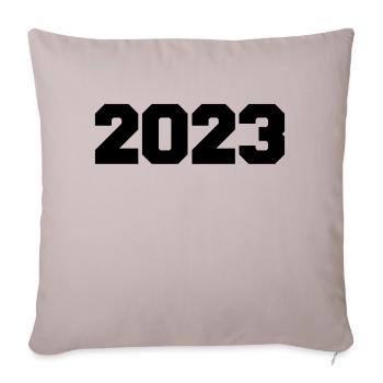 2023 - Sofakissenbezug 45 x 45 cm - helles Taupe - Vorne