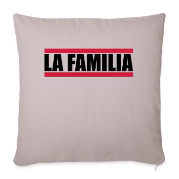 Bar La Familia - Housse de coussin décorative 45 x 45 cm - taupe clair - Devant