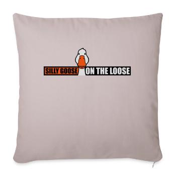 goose on the loose - Sofakissenbezug 45 x 45 cm - helles Taupe - Vorne