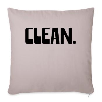 CLEAN - Sofakissenbezug 45 x 45 cm - helles Taupe - Vorne