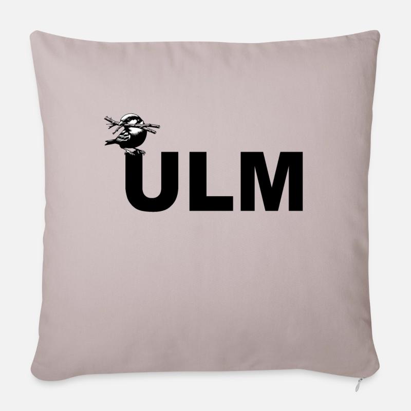 Ulmer Spatz - Sofakissenbezug 45 x 45 cm - helles Taupe