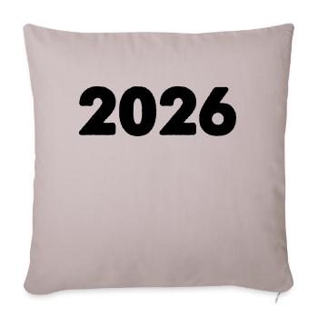 2026 - Sofa pillowcase 17,3'' x 17,3'' (45 x 45 cm) - light taupe - Front