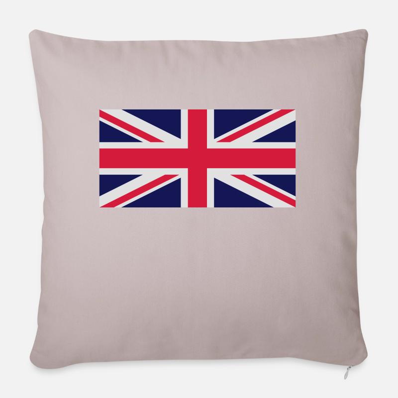 UNION JACK 2 - Housse de coussin décorative 45 x 45 cm - taupe clair