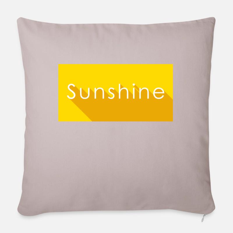 ensoleillement - Housse de coussin décorative 45 x 45 cm - taupe clair