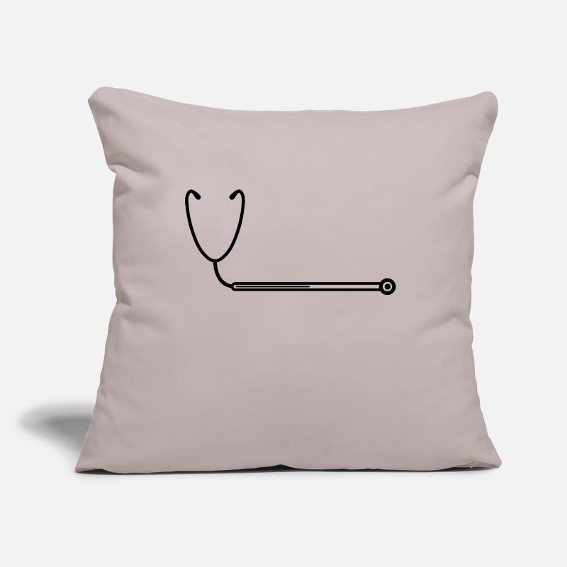 loading loading bar stethoscope listening heartbeat Sofa pillowcase 17,3'' x 17,3'' (45 x 45 cm)