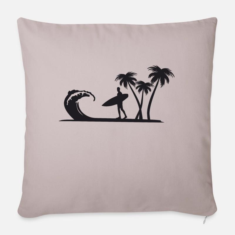Beach - Sofakissenbezug 45 x 45 cm - helles Taupe