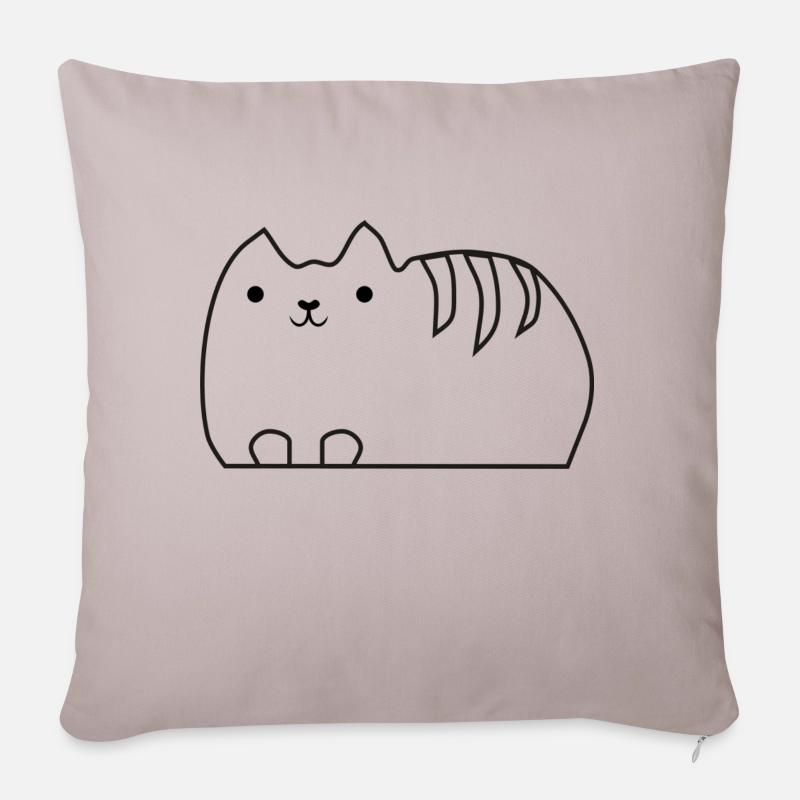 katze katze - Sofakissenbezug 45 x 45 cm - helles Taupe
