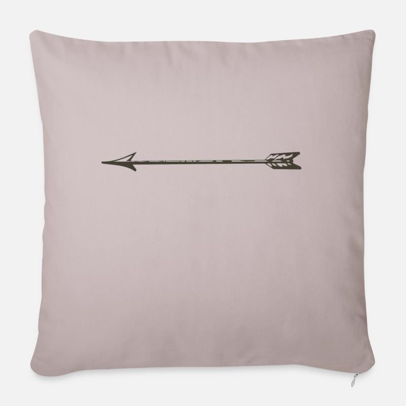 flèche - Housse de coussin décorative 45 x 45 cm - taupe clair