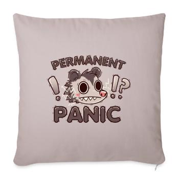 Opossum panique permanent - Housse de coussin décorative 45 x 45 cm - taupe clair - Devant