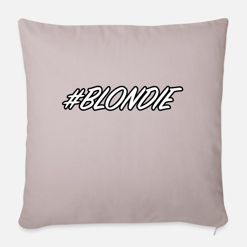 BLONDIE - Housse de coussin décorative 45 x 45 cm - taupe clair