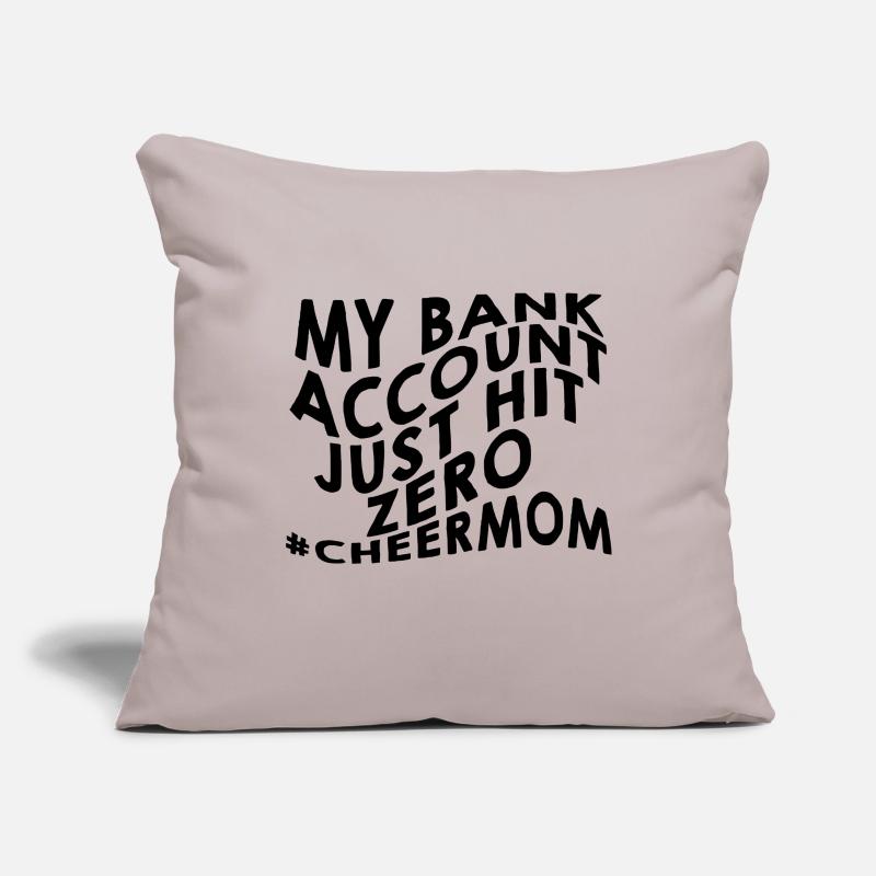 Mon compte bancaire vient d’atteindre zéro 2 Housse de coussin décorative 45 x 45 cm