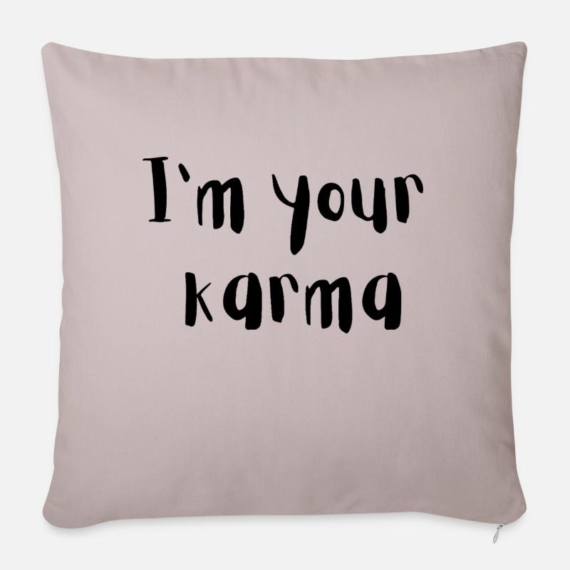 Karma - Sofakissenbezug 45 x 45 cm - helles Taupe