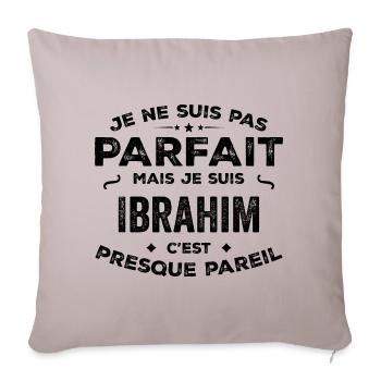 Ibrahim – ein lustiger und stolzer Vorname, Legende - Sofakissenbezug 45 x 45 cm - helles Taupe - Vorne