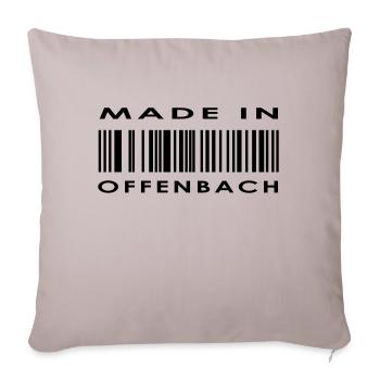 offenbach ville - Housse de coussin décorative 45 x 45 cm - taupe clair - Devant