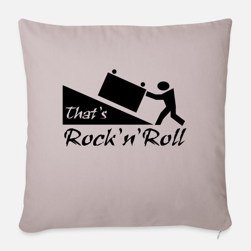 thatsrocknroll - Sofakissenbezug 45 x 45 cm - helles Taupe