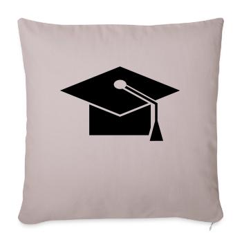 bonnet doctoral - Housse de coussin décorative 45 x 45 cm - taupe clair - Devant